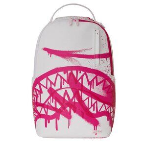 Sprayground Design Storm DLXSV Backpack🔥New White Bookbag Large School Bag